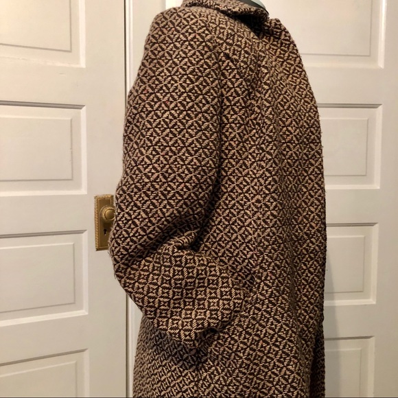Apt. 9 Brown & Cream Tweed Coat Size 4 - Picture 5 of 8